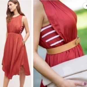 Anthropologie Dolan Nantucket Red Dress